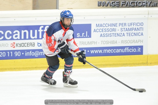 2015-01-24 Diavoli Sesto-Hockey Milano Rossoblu U14 0304 Matteo Quartuccio